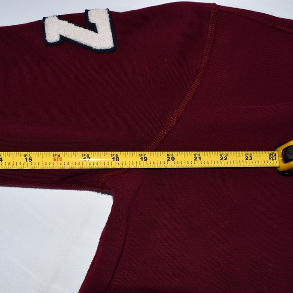 Polo Ralph Lauren “P” Patch Varsity Sweatshirt Sweater Navy Size: SP 0224!!! - Picture 11 of 12